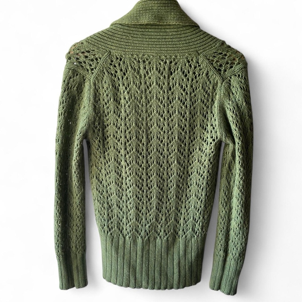 Y2K Old Navy Olive Green Women's Sweater - Picture 2 of 4
